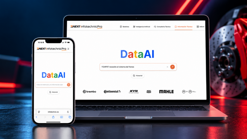 DataAI en escritorio y móvil